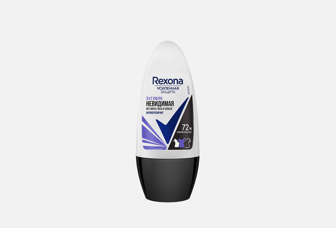 Антиперспирант-ролик для тела REXONA Ultra-visible antiperspirant ball 72 hours 50 мл дезодоранты rexona антиперспирант ролик термозащита