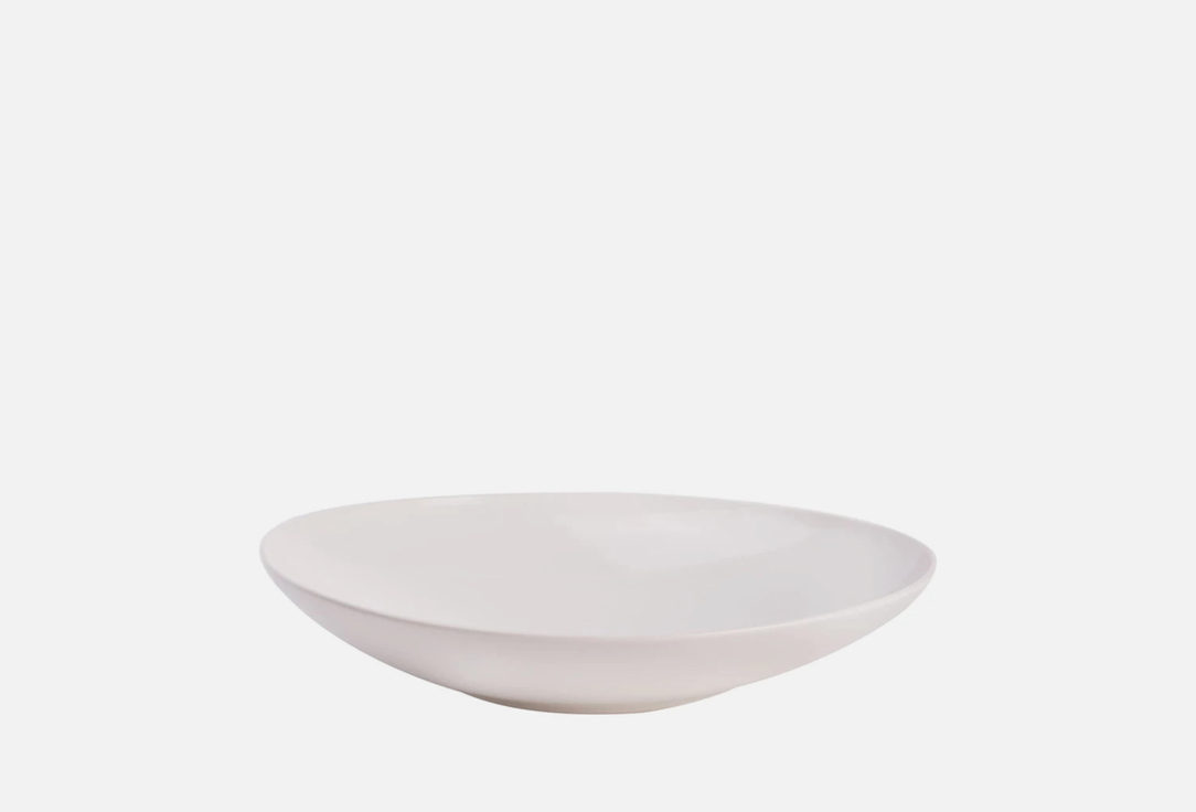 Глубокая тарелка ROSSI Uno, снежный 23 см 1 шт тарелка rossi серый глянец 1 мл