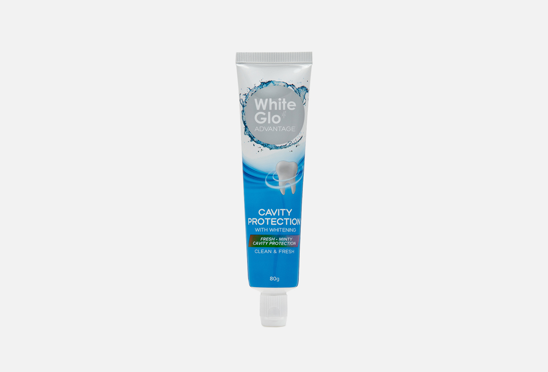 Зубная паста WHITE GLO Cavity Protection 80 г зубная паста мгновенное отбеливание white glo instant whitening 100 г