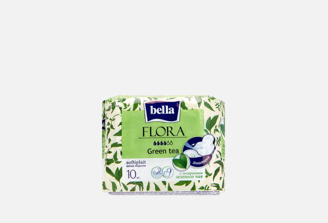 Прокладки BELLA Green tea 10 шт коврик creative bath flora bella r1274mult