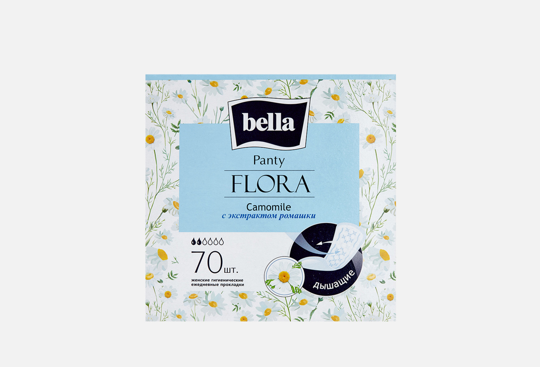 Ежедневные прокладки BELLA Camomile 70 шт коврик creative bath flora bella r1274mult