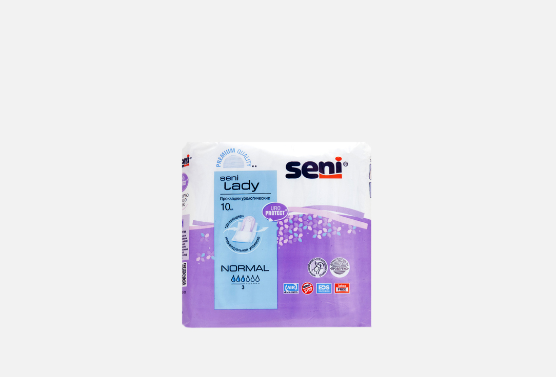 Прокладки урологические SENI Normal 10 шт пеленки seni normal 10 шт