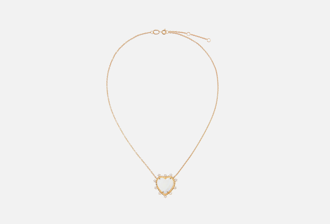 кольцо viva la vika love rose gold 17 5 размер Колье VIVA LA VIKA Gold Heart Necklaces - Crystal 1 шт