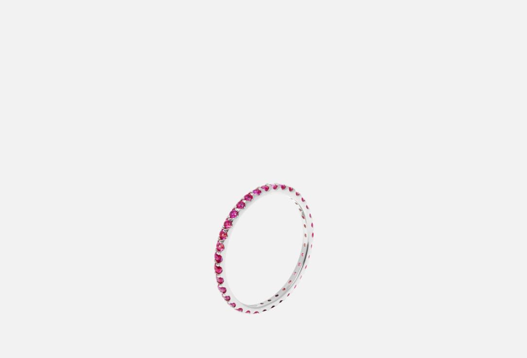 Кольцо VIVA LA VIKA Pave Tiny Silver Fuchsia 16,5 мл