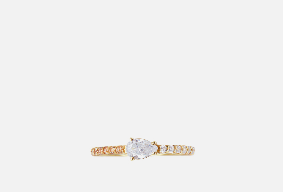 Кольцо VIVA LA VIKA Pear Ring - Gold Champagne 17,5 мл viva la vika кольцо gold thin baguette ring – pink