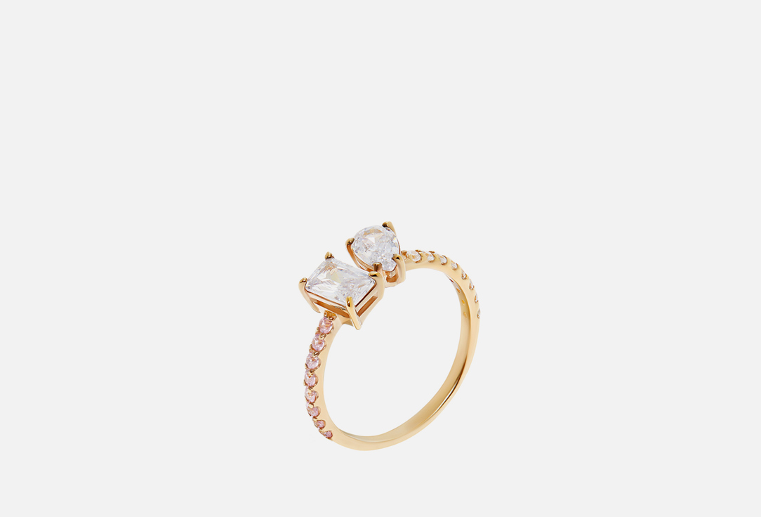 цена Кольцо VIVA LA VIKA Two Gems Ring - Pink 17 мл