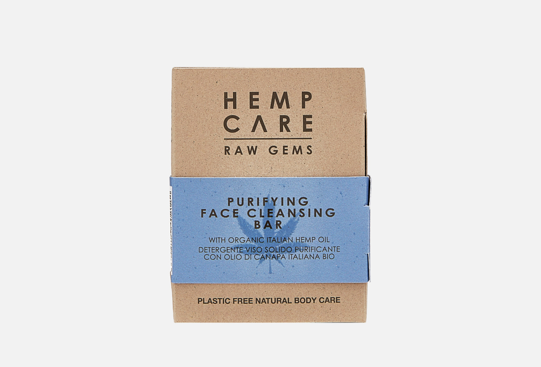 

Очищающее мыло для лица HEMP CARE, Hemp Care Raw Gems 80 г