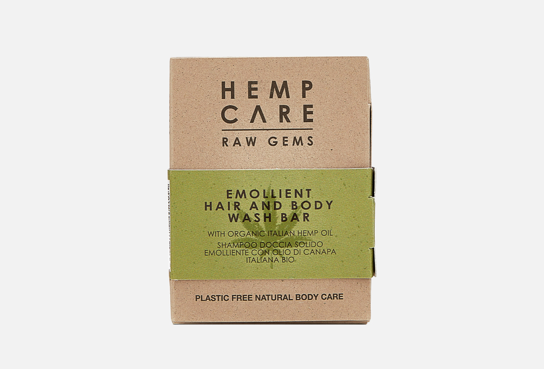 Изображение товара Твердое мыло для волос и тела Hemp Care Raw Gems органическое натуральное очищение
