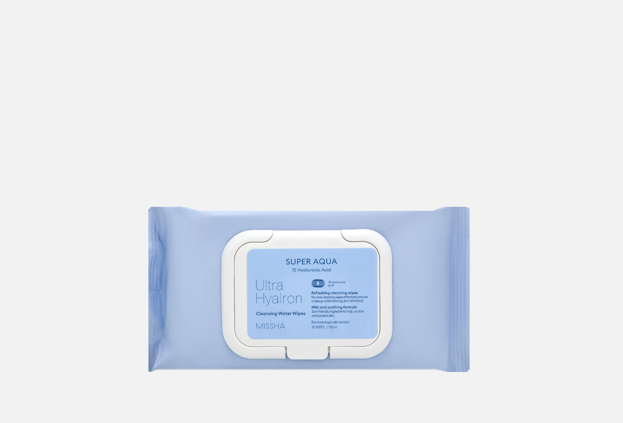 Missha Салфетки для умывания и снятия макияжа Super Aqua Ultra Hyalron Cleansing Water Wipes 30 шт — купить, цена в Москве