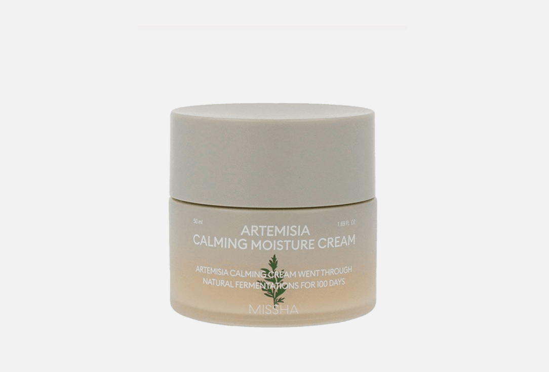 крем для лица MISSHA Artemisia Calming Moisture Cream 50 мл крем для чувствительной кожи лица успокаивающий с экстрактом полыни artemisia calming missha банка 50мл