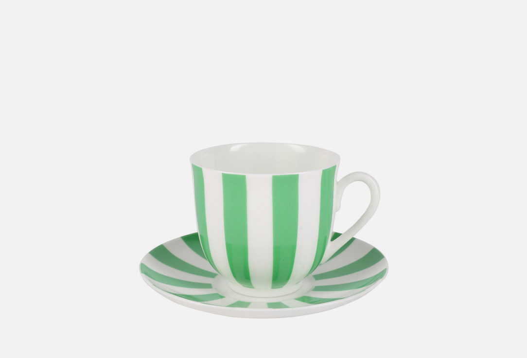 Изображение товара Кофейная пара Императорский фарфоровый завод Да и нет, салатовая