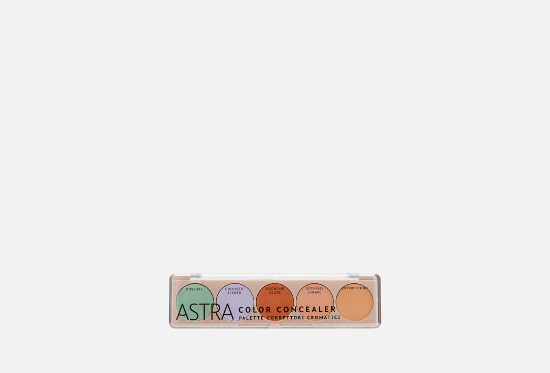Изображение товара Палетка консилеров для лица ASTRA COLOR CONCEALER профессиональная цветокоррекция
