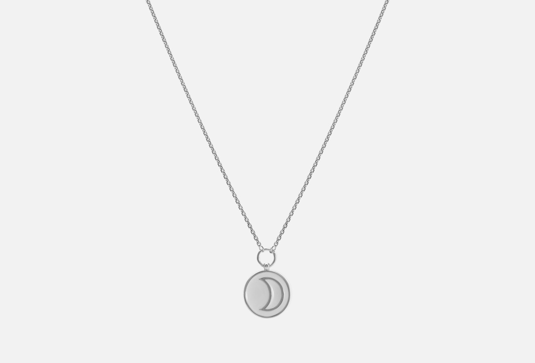 Колье серебряное NANO COSMOS Луна с эмалью 1 шт браслет серебряный nano cosmos венера с эмалью 1 шт