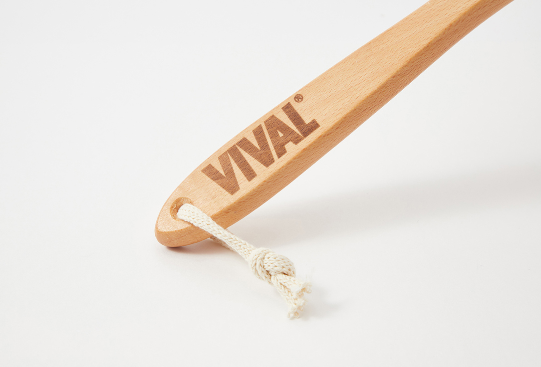 Щётка для сухого массажа VIVAL L with handle 