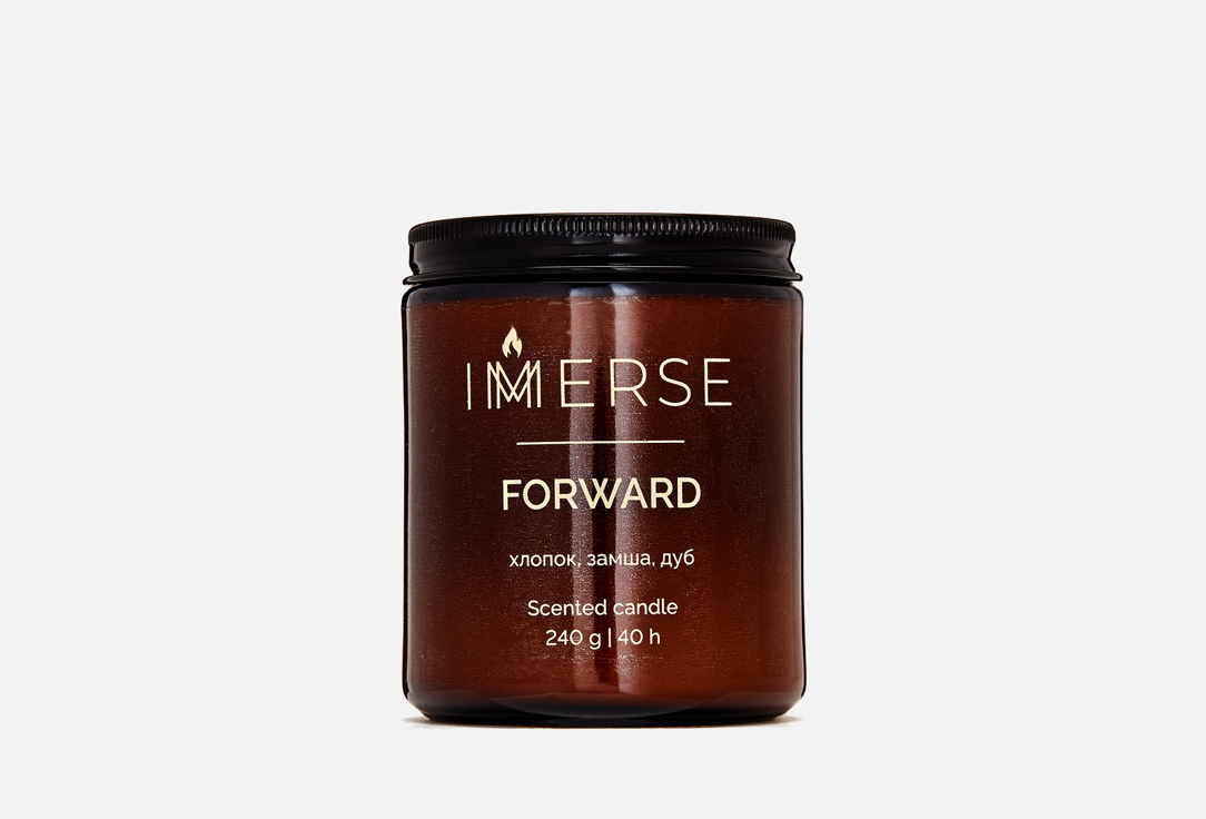 Изображение товара Ароматическая свеча IMMERSE FORWARD с хлопком и дубом