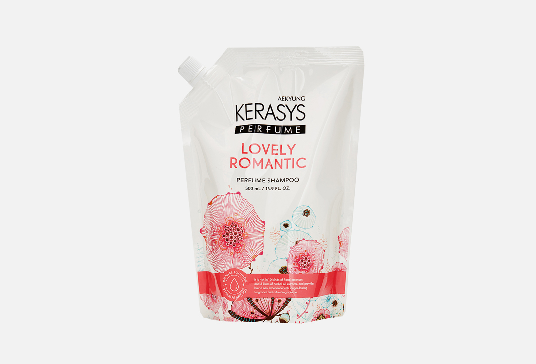 Шампунь для волос, сменный блок Kerasys Perfume Lovely & Romantic Shampoo 