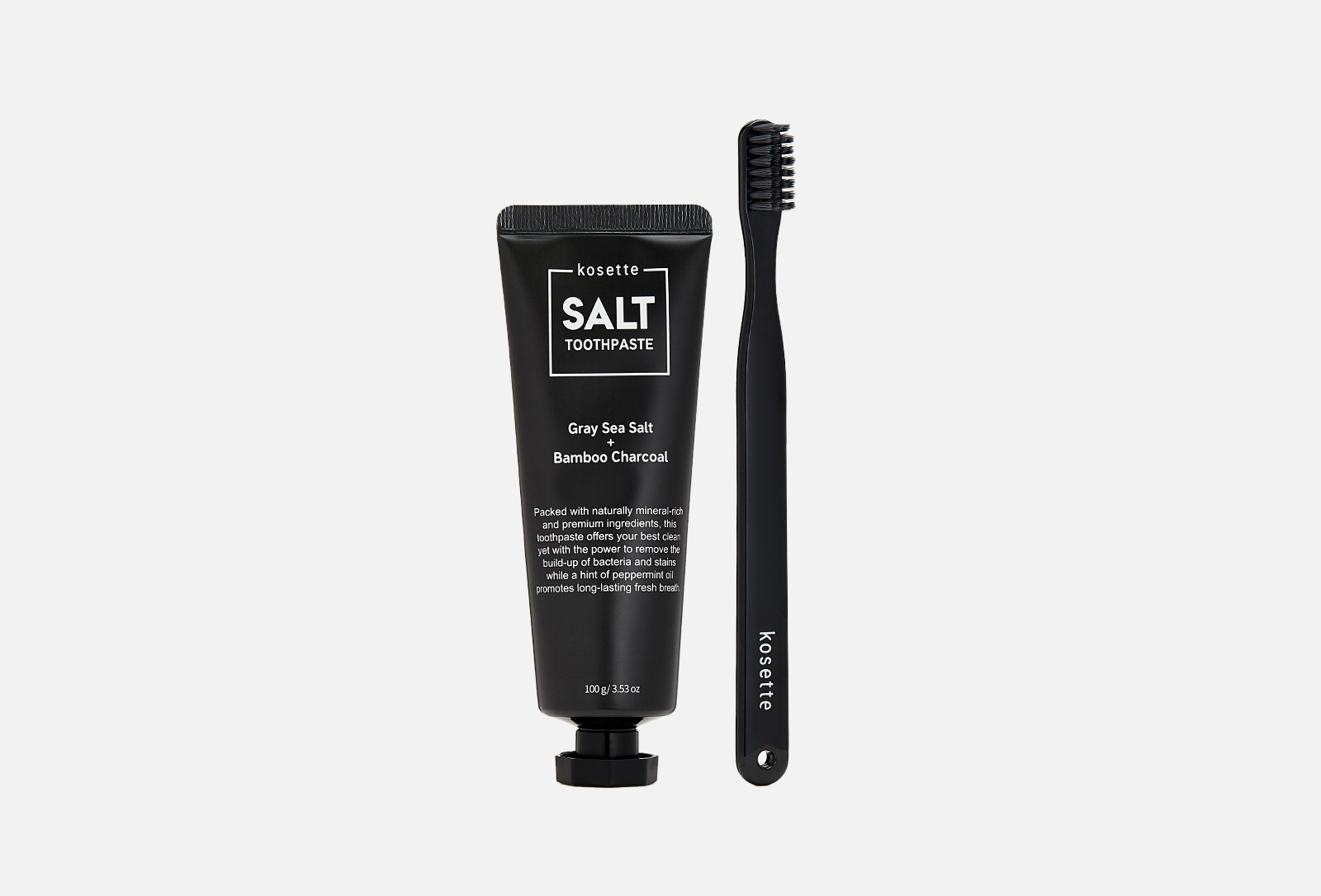 Kosette Набор для ухода за полостью рта SALT CHARCOAL TOOTHBRUSH