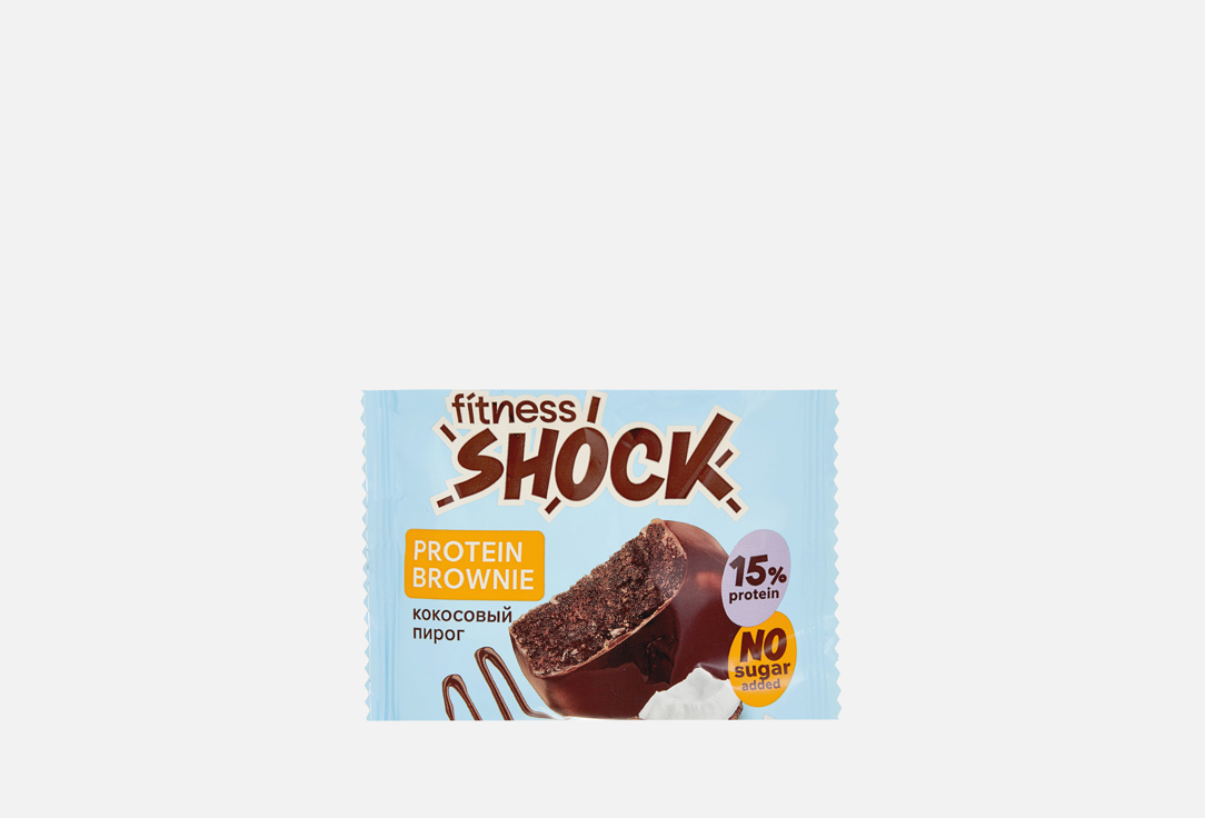Изображение товара Батончик глазированный FitnesShock Brownie coconut pie