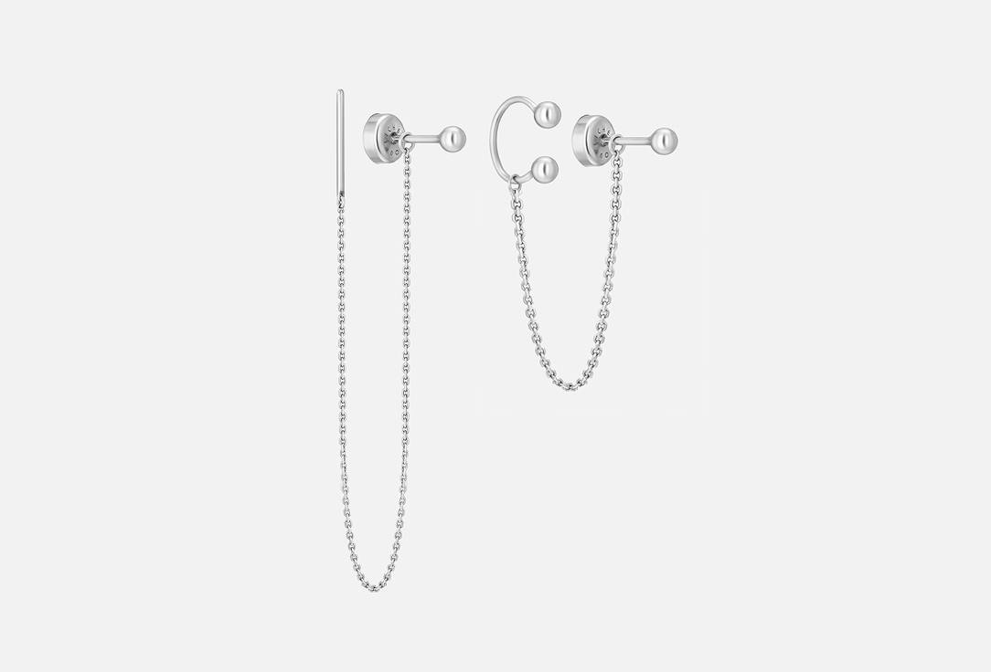 

Серьги серебряные VELICHENKO, Маятник 2 шт