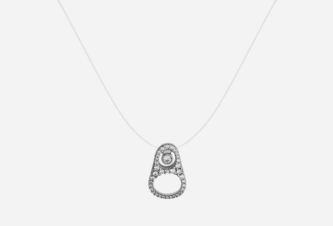 

Колье серебряное SOKOLOV, С фианитами 1 шт