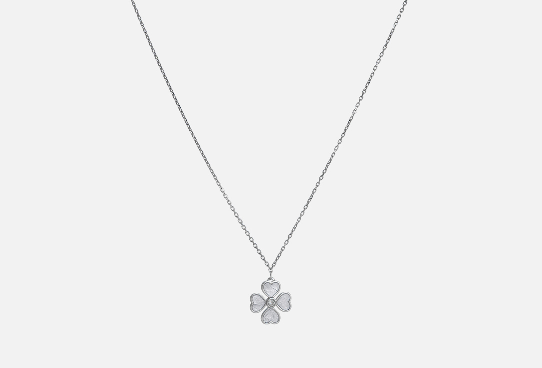 Изображение товара Колье серебряное SOKOLOV с фианитом и эмалью