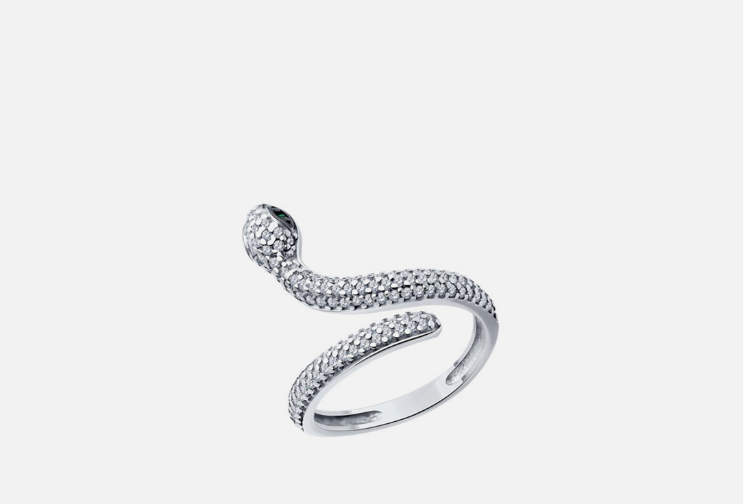 Кольцо серебряное SOKOLOV С фианитами 16 мл серебряное кольцо с сапфиром натуральный коллекция мона покрытие чистое серебро размер 16 5