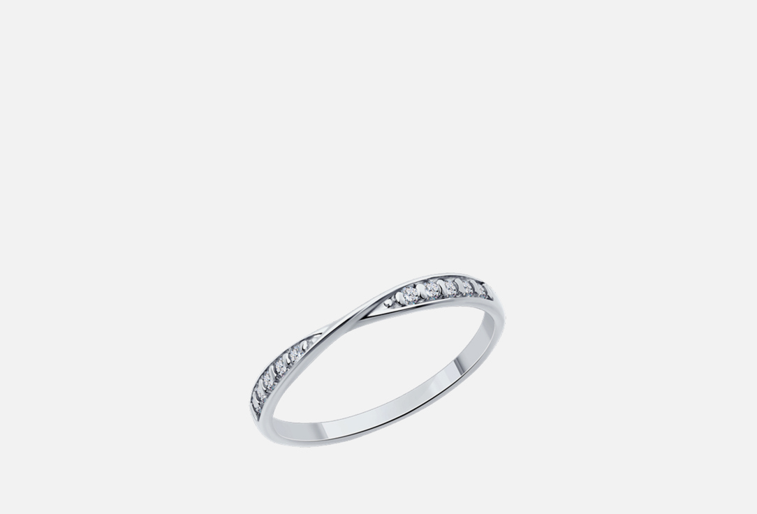Кольцо серебряное SOKOLOV С фианитами 17 мл кольцо софия серебряное с молитвой 842 17