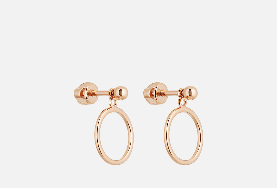 

Серьги серебряные с позолотой SOKOLOV, Без вставок 2 шт