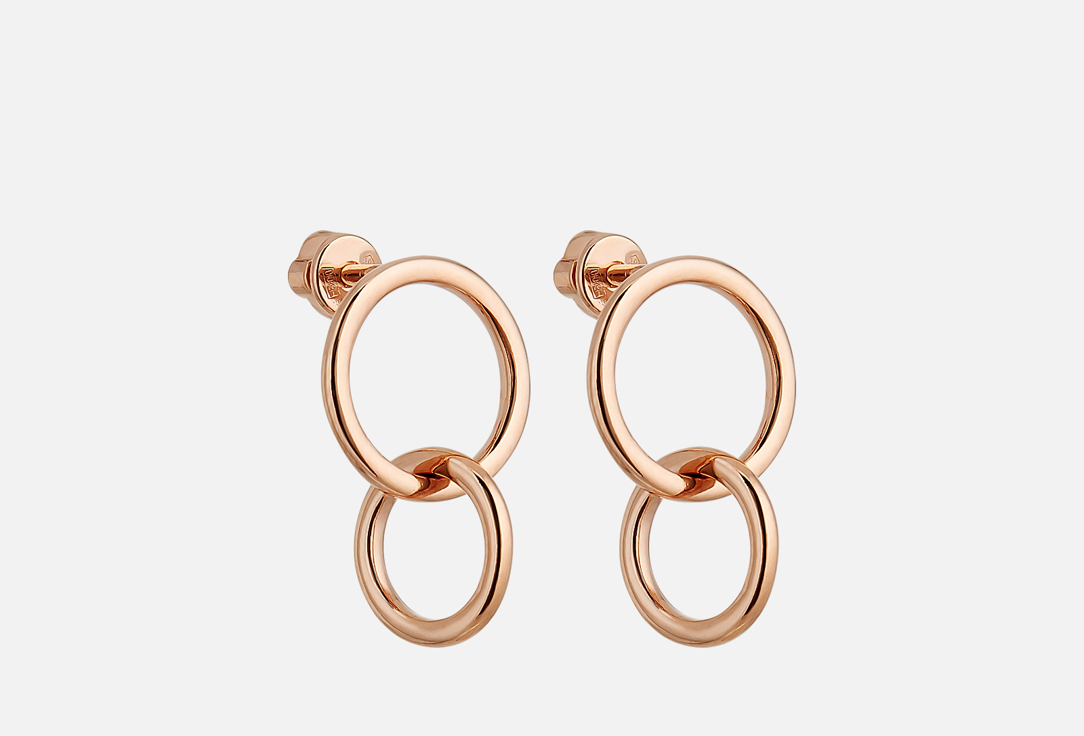 Изображение товара Серьги серебряные с позолотой SOKOLOV без вставок