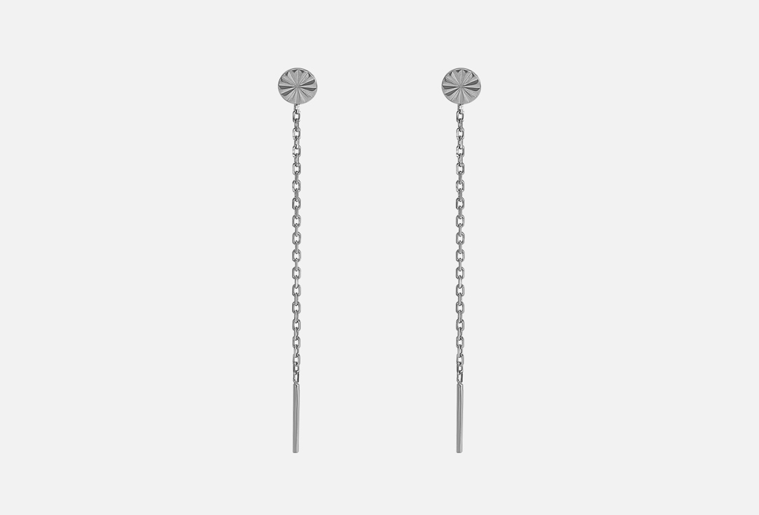 Изображение товара Серебряные серьги SOKOLOV цепочки стильные и элегантные