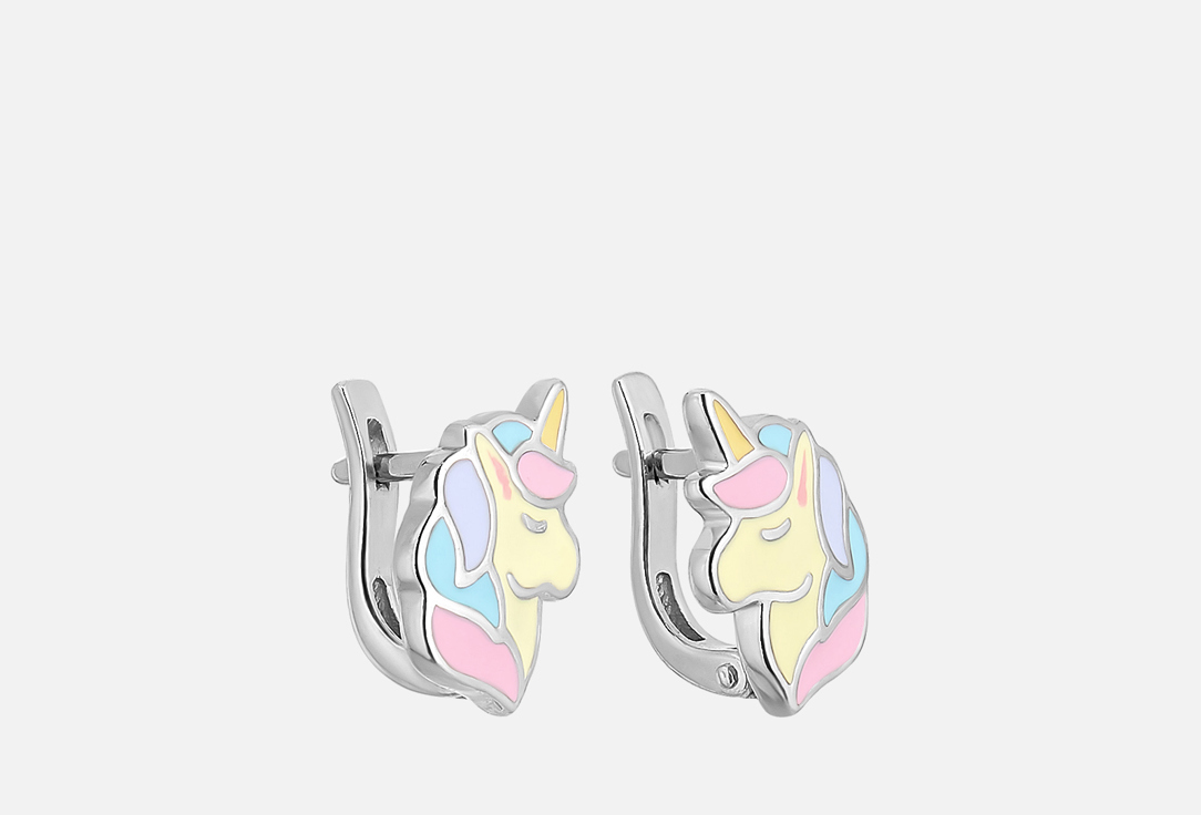 Изображение товара Серьги серебряные SOKOLOV с эмалью