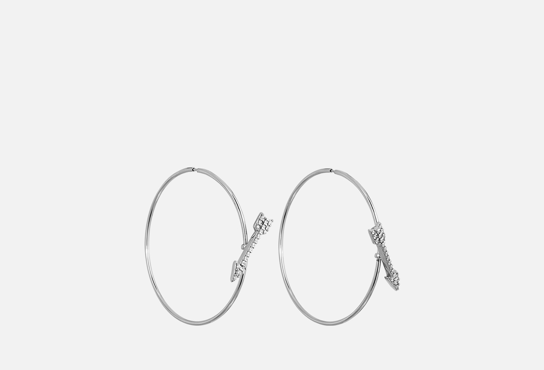 

Серьги серебряные SOKOLOV, С фианитами 2 шт