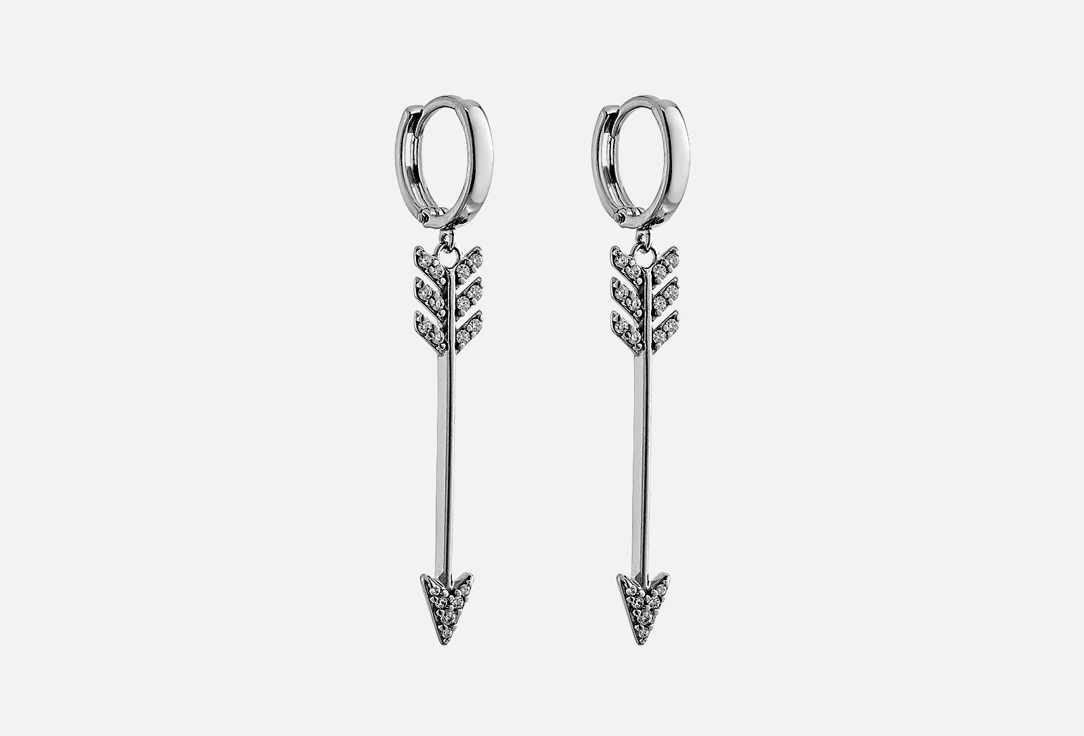 

Серьги серебряные SOKOLOV, С фианитами 2 шт