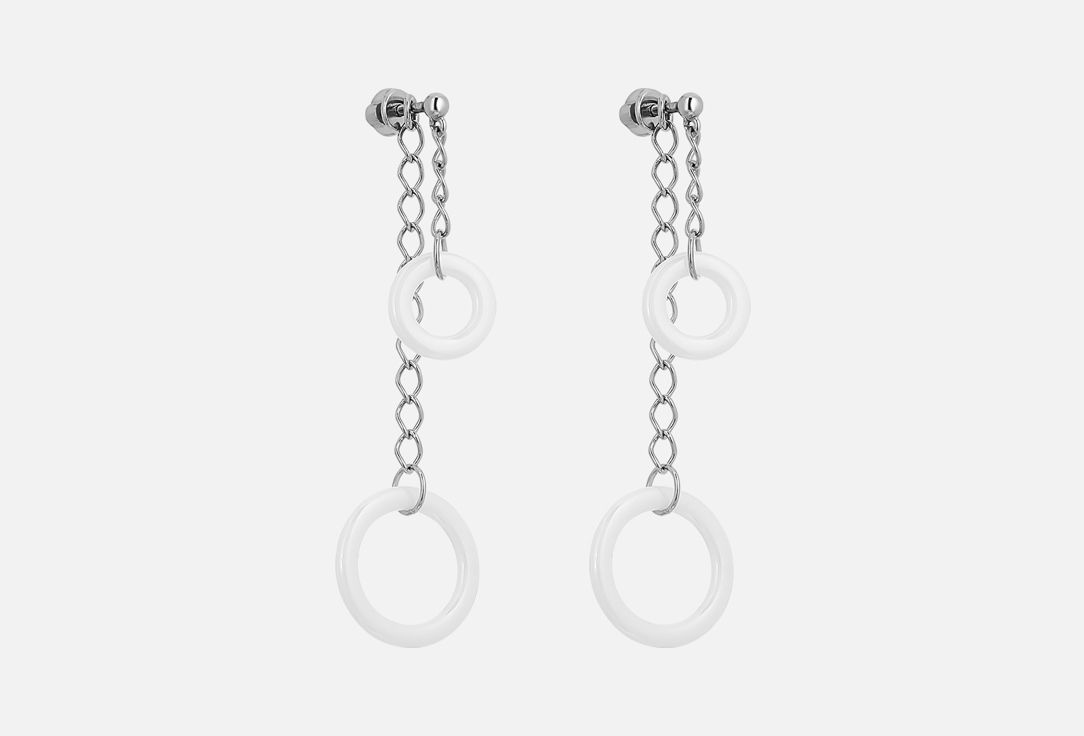 Изображение товара Серьги серебряные SOKOLOV со вставками из керамики