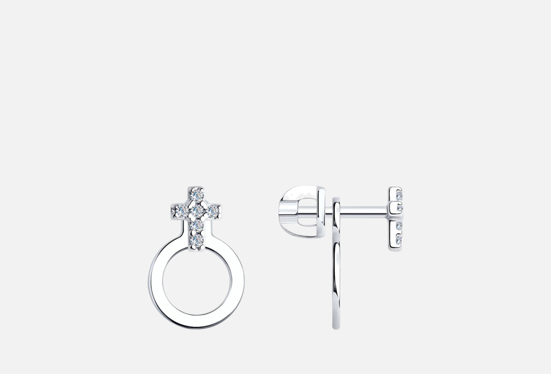 Изображение товара Серьги серебряные SOKOLOV с фианитами