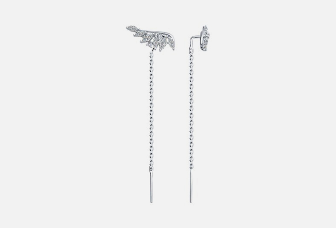 

Серьги серебряные SOKOLOV, С фианитами 2 шт