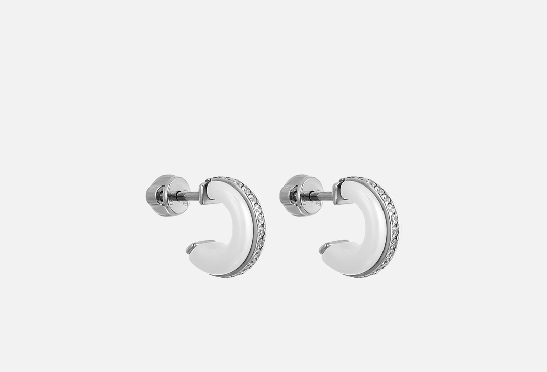 

Серьги серебряные DIAMANT, Со вставками из керамики 2 шт