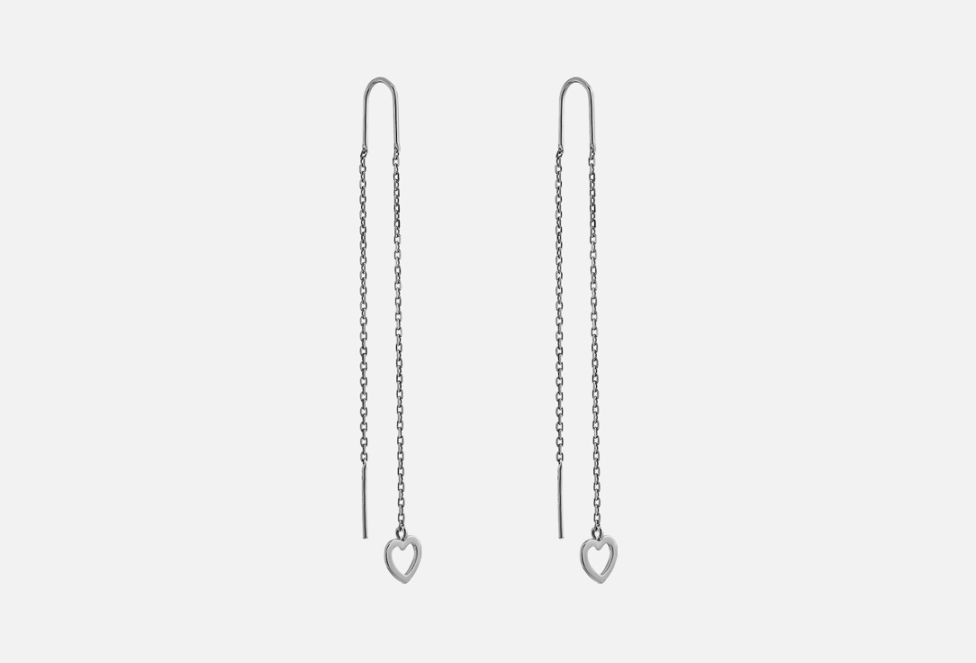 Изображение товара Серьги серебряные Diamant Родаж