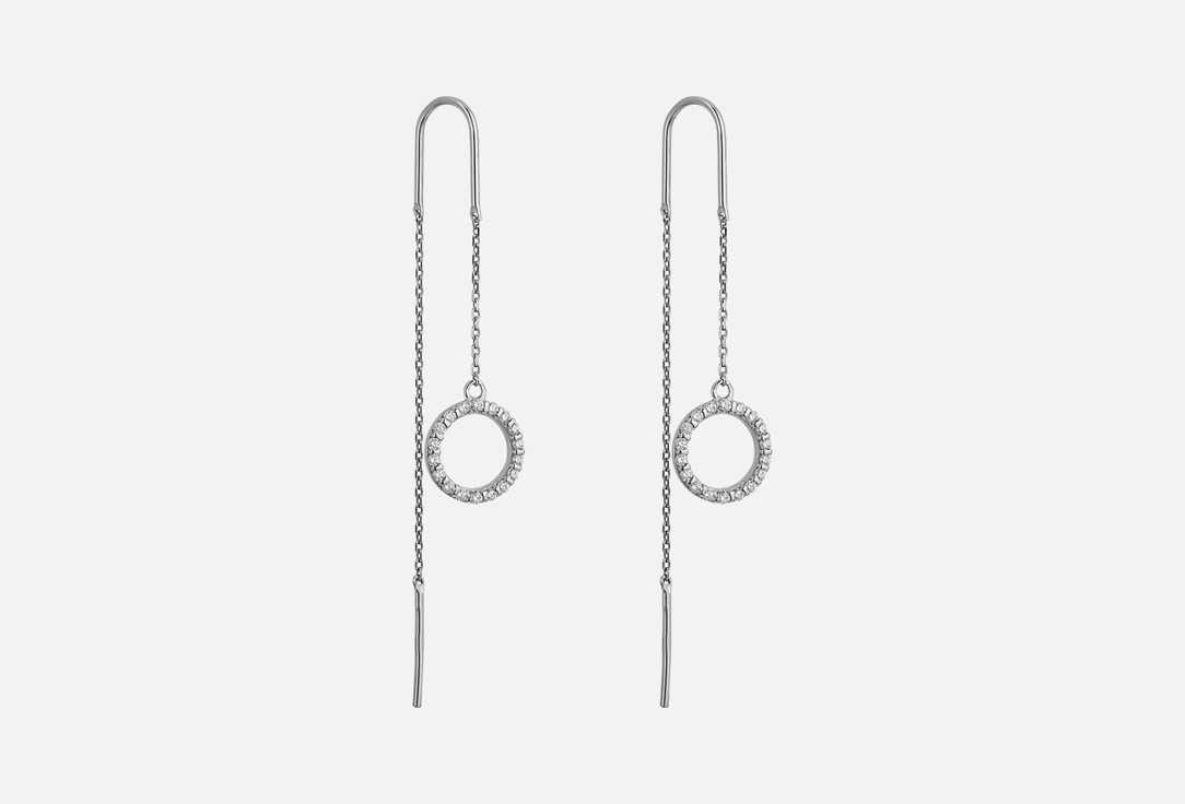 Изображение товара Серьги серебряные Diamant с фианитами