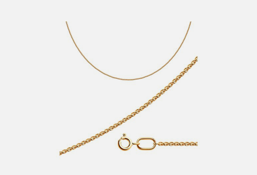 Изображение товара Серебряная цепь с позолотой Diamant для женщин, 925 пробы, карабин