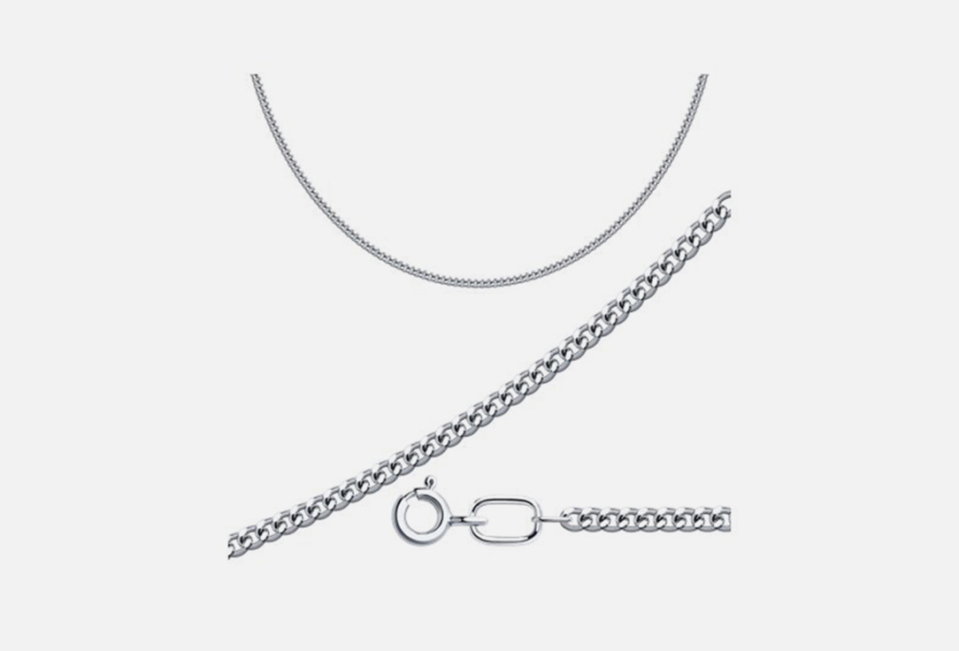 Изображение товара Серебряное колье Diamant из 925 пробы с родированием  комплект стильный и надежный