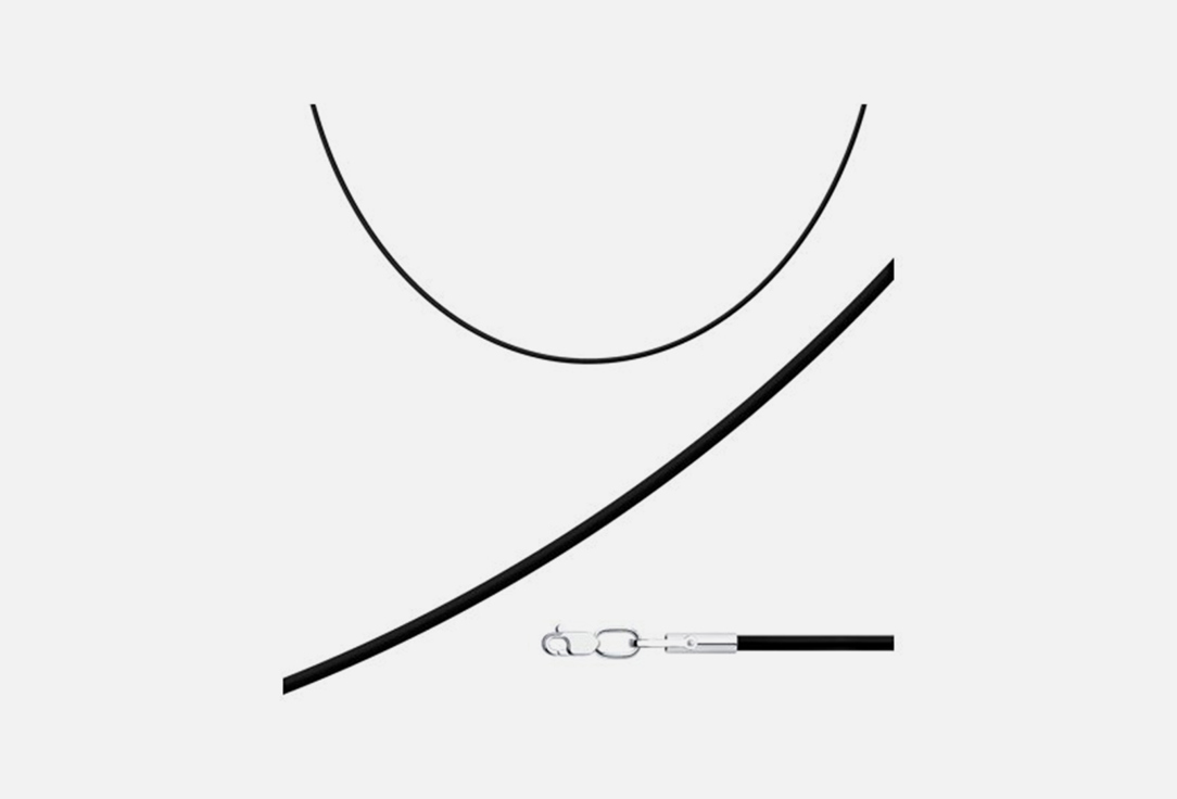 Изображение товара Шнурок каучуковый SOKOLOV с серебром для женщин