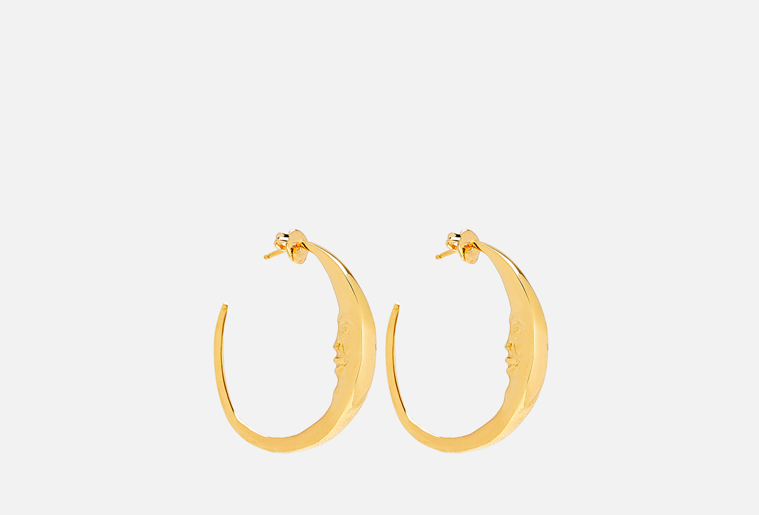 Изображение товара Серьги-кольца MARISOFI MOON G из латуни с покрытием позолотой 3,5 см