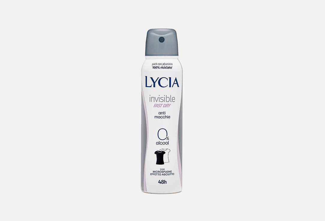 Дезодорант-аэрозоль для тела LYCIA Invisible Fast Dry 150 мл