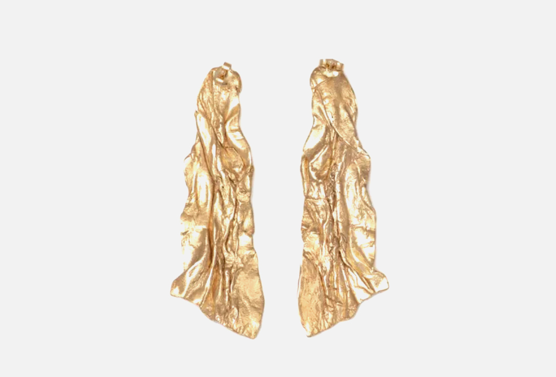 Серьги позолоченные Ringstone Gold-plated big stick earrings 