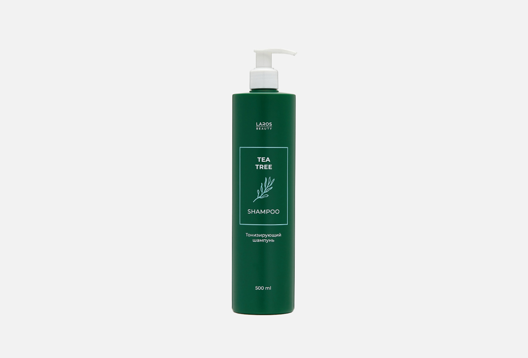 Тонизирующий шампунь для волос LAROS BEAUTY Tea tree shampoo 500 мл шампунь для волос beaver tea tree travel size 60 мл