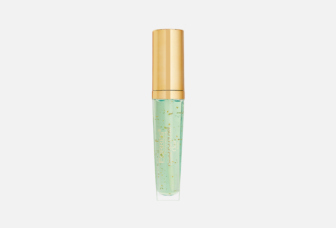 Блеск для губ с золотой фольгой FARRES Crystal Gel Gloss 8 мл блеск для губ shiseido прозрачный блеск для губ crystal gel gloss