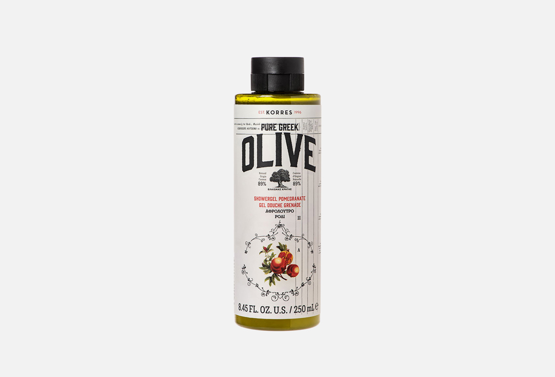 Гель для душа KORRES Olive&Pomegranate Showergel 250 мл гель для душа korres olive blossom 250 мл
