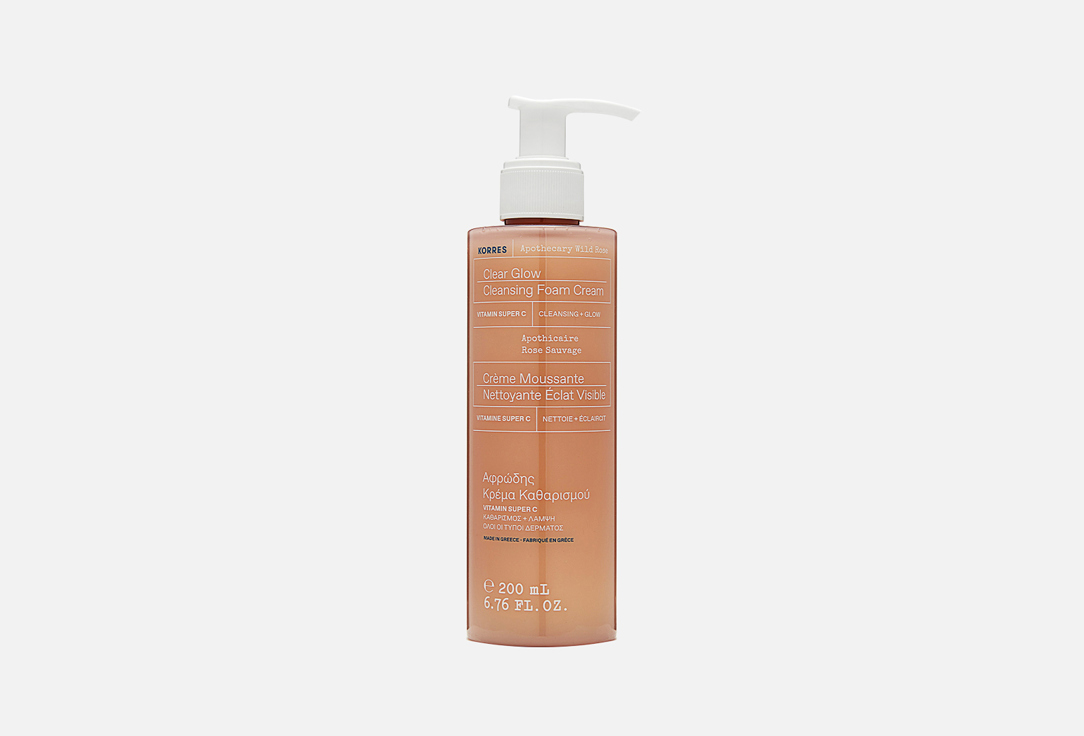 

Очищающий гель KORRES, Apothecary Wild Rose Clearly Bright Cleansing Gel 200 мл