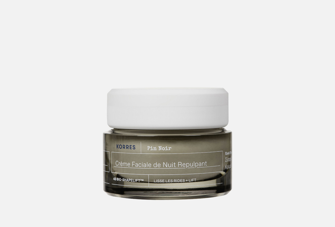 Korres Ночной крем для лица BLACK PINE 4D BioShapeLift Plump-up Sleeping Facial 